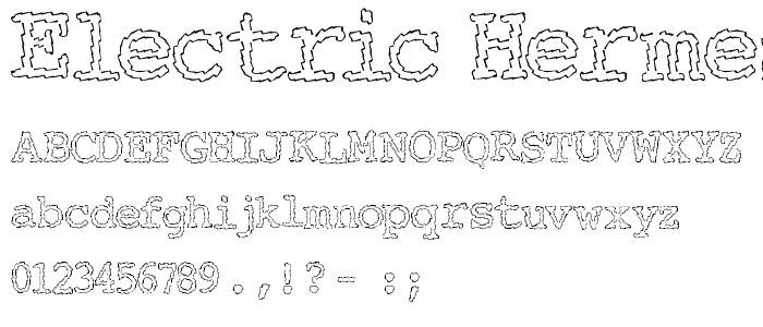 Electric Hermes AOE font
